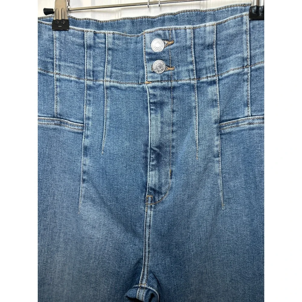 We The Free Free‎ People Just Float On High Rise Flare Jeans Wide Leg Denim 31